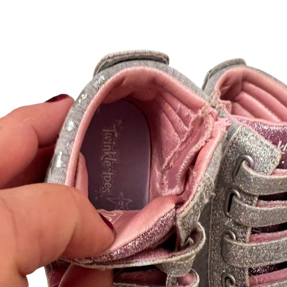 Skechers Twinkle Toes Toddler Girls Size 10 - Picture 9 of 10